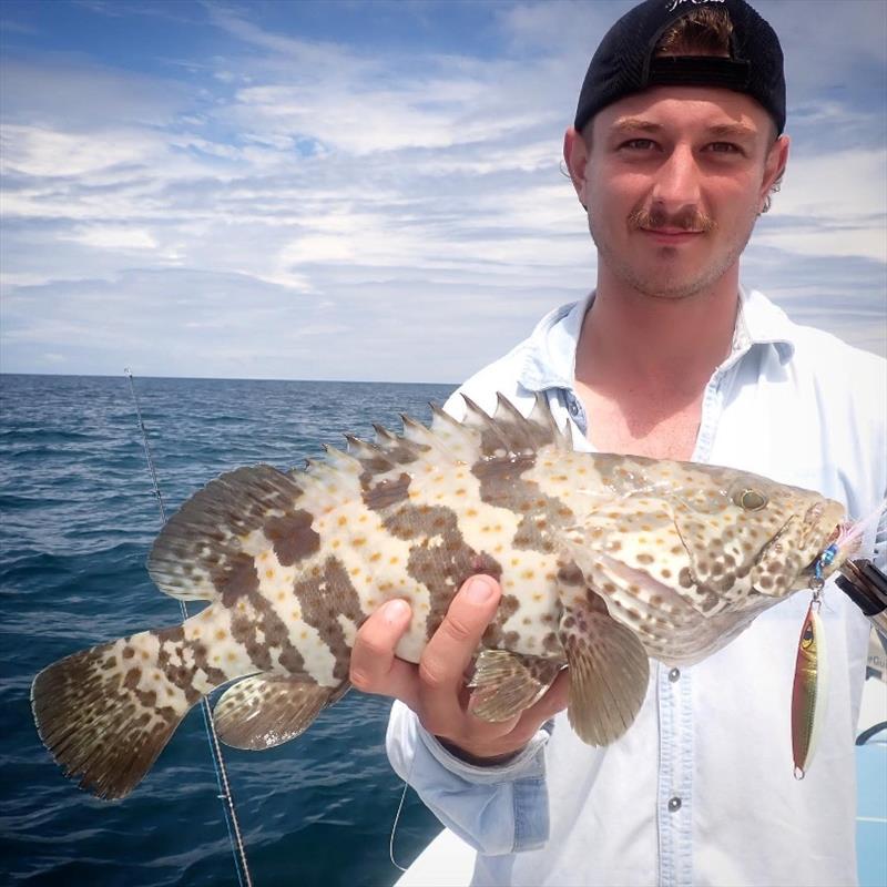 A greedy little cod that scoffed a jig on a recent trip with Fraser Guided Fishing. - photo © Fisho's Tackle World