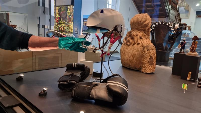 Natasha Lambert's 'Sip and Puff' helmet goes on display at the National Maritime Museum in Greenwich photo copyright Marketing / NationalMaritimeMuseum taken at 