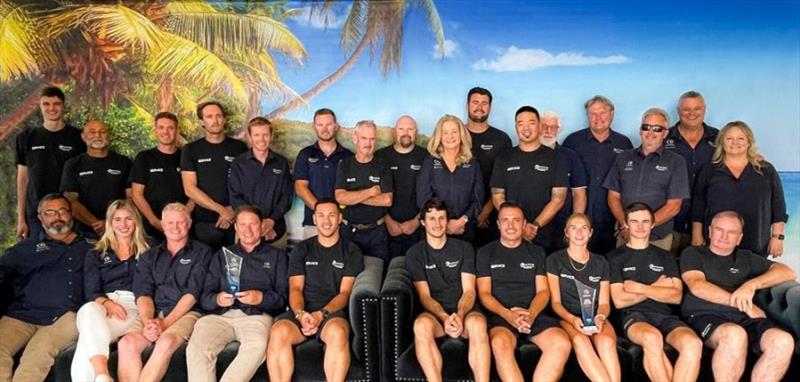 The R Marine Flagship team in Auckland proudly accepts two awards for 2021 – Sales Excellence by a Dealership and Owner Training Excellence. - photo © Riviera Australia