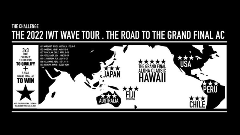 The 2022 IWT Wave Tour calendar - photo © IWT