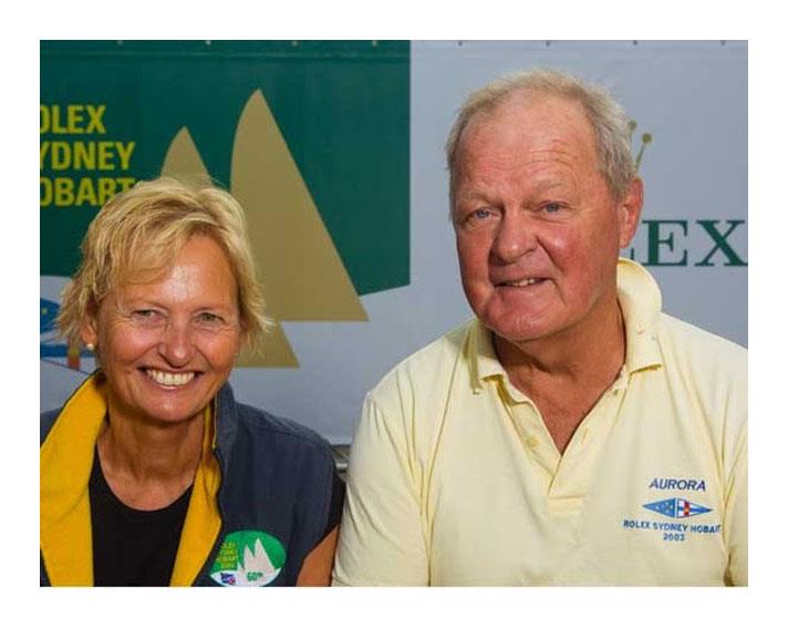 Mary Holley (L) with her late husband, Jim - Rolex Sydney Hobart Yacht Race photo copyright Rupert Guinness taken at Cruising Yacht Club of Australia