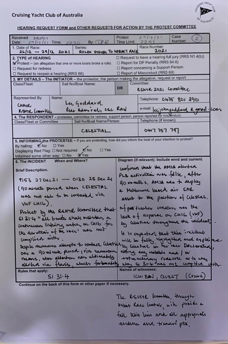 Handwritten protest form: - photo © RSHYR media