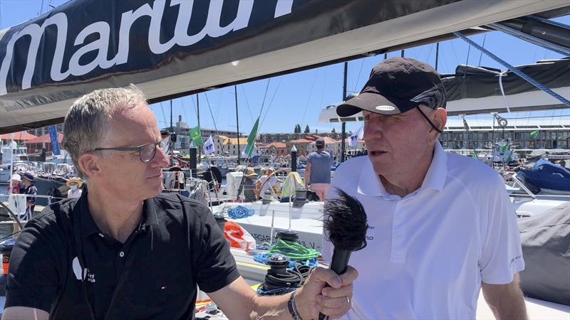 Crosby Lorimer and Michael Spies on board Maritimo 11 - photo © Bow Caddy Media