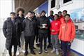 Crew of Scaramouche receiving the Glenlee Cup at Cowes Small Ships Race 2021 © Max Mudie / ASTO