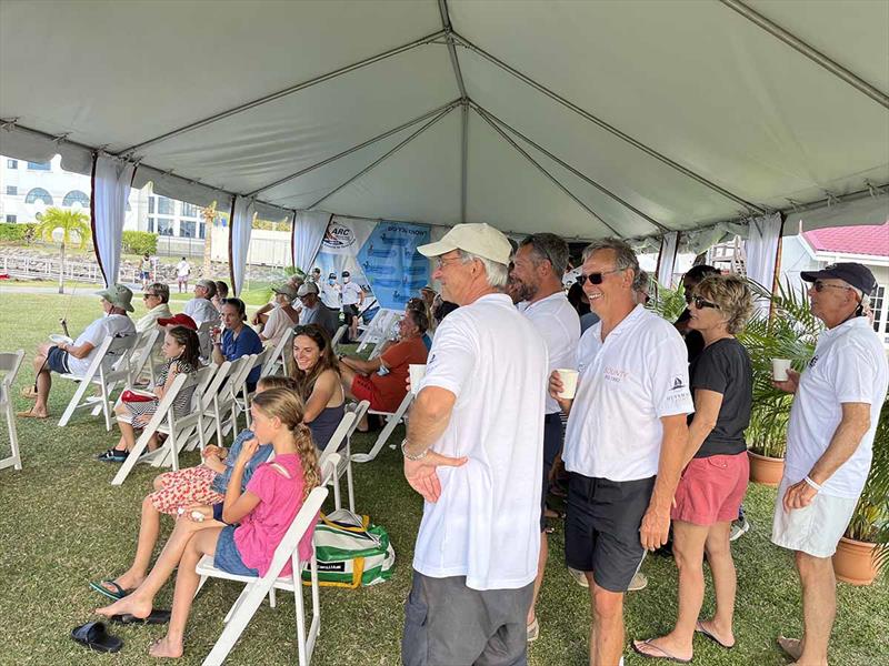 ARC January - Chefs' Demo 'on the green' in Rodney Bay Marina - photo © World Cruising Club