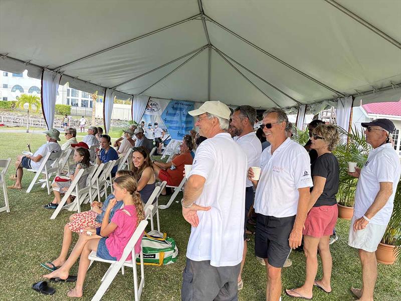 ARC January - Chefs' Demo ‘on the green' in Rodney Bay Marina photo copyright World Cruising Club taken at 