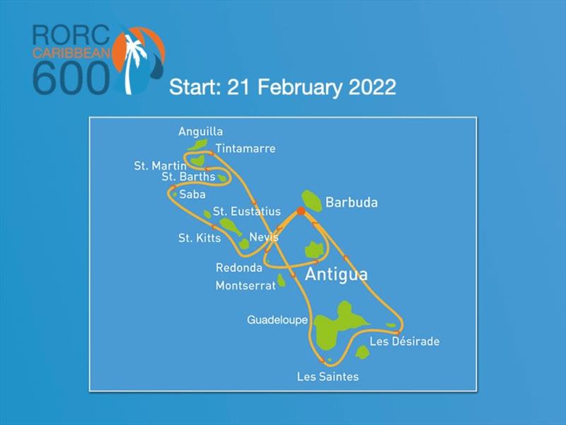 RORC Caribbean 600 map - photo © RORC