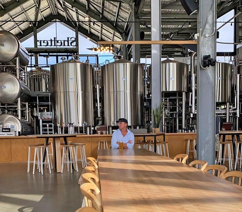Grantham Kitto on post-race forward recon' making sure we got the table at Shelter Brewery. Commitment paid off – rent a crowd arrived photo copyright Geographe Bay Yacht Club taken at Geographe Bay Yacht Club