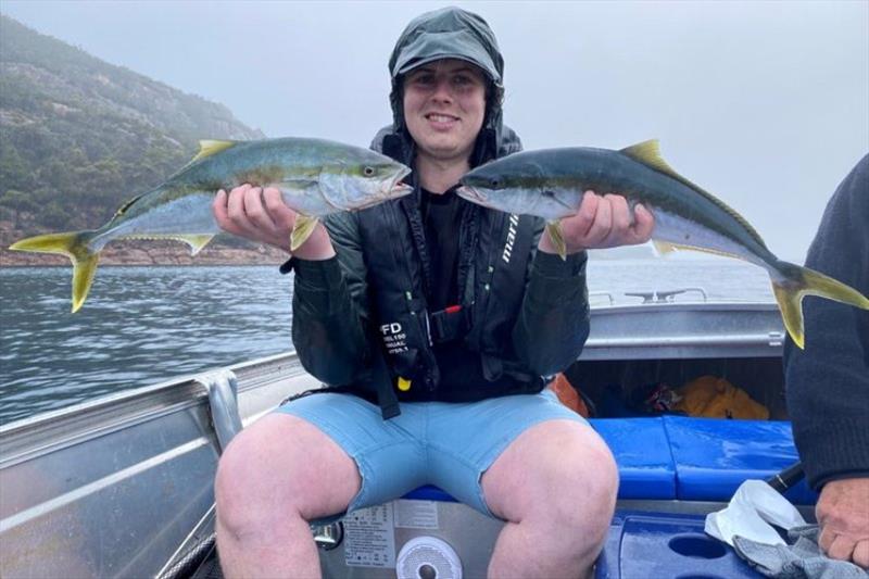 Jack Piggott with his first Kingfish