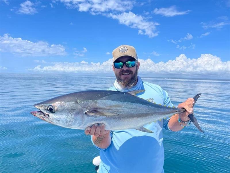 Nath had a good session on the longtail tuna last weekend when conditions where more favourable photo copyright Fisho's Tackle World taken at 