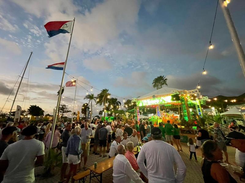 This year's race village was an intimate and unique set up, alongside the docks at Port de Plaisance, allowing sailors to hop off their boats and right into the party! - photo © We Are SXM