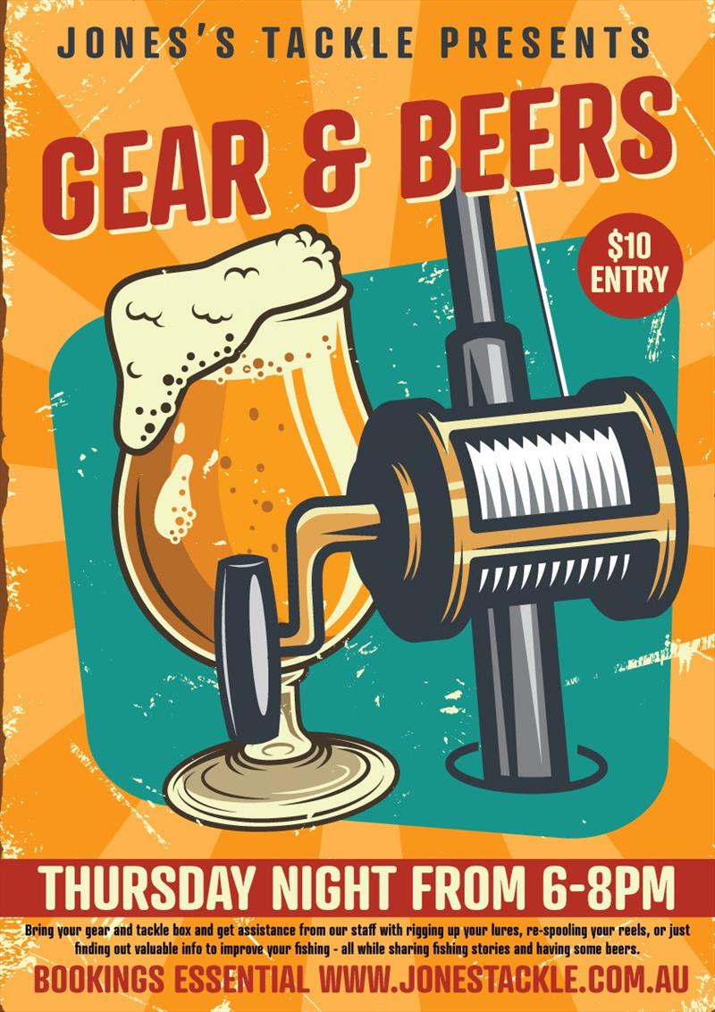 Gear and Beers is back this Thursday night!  photo copyright Jones's Tackle taken at 
