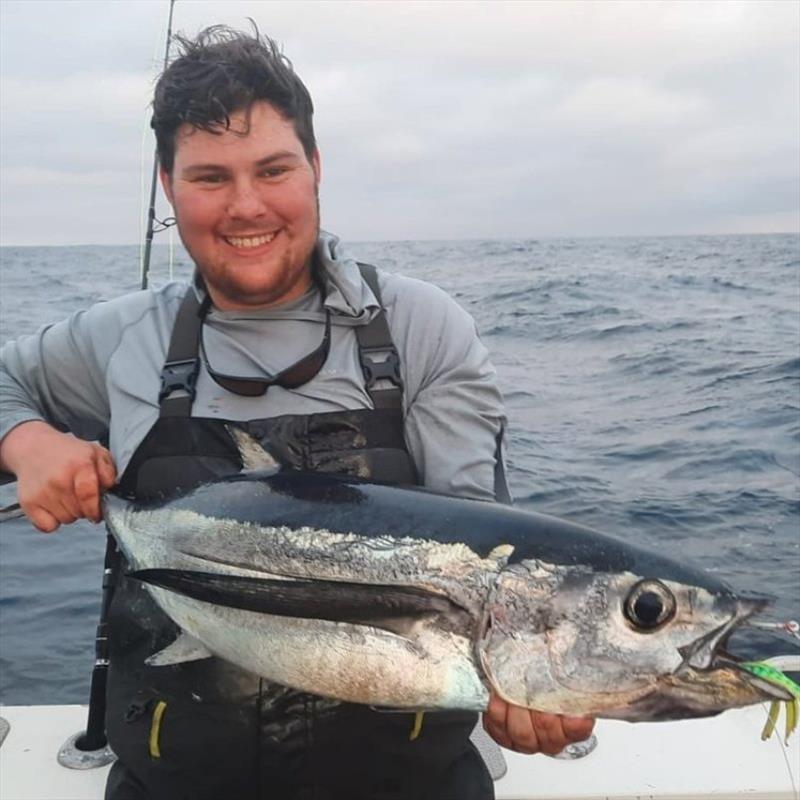 Angus with a nice EHN Albie photo copyright Spot On Fishing Hobart taken at 