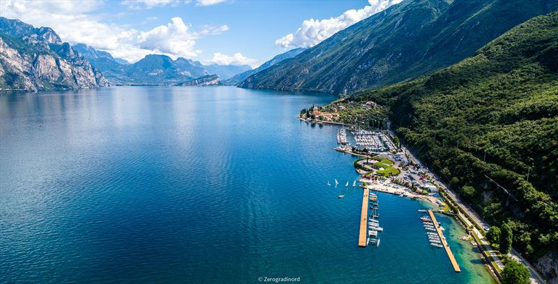 Fraglia Vela Malcesine, located on the northeastern side of Lake Garda. - photo © Zerogradinord