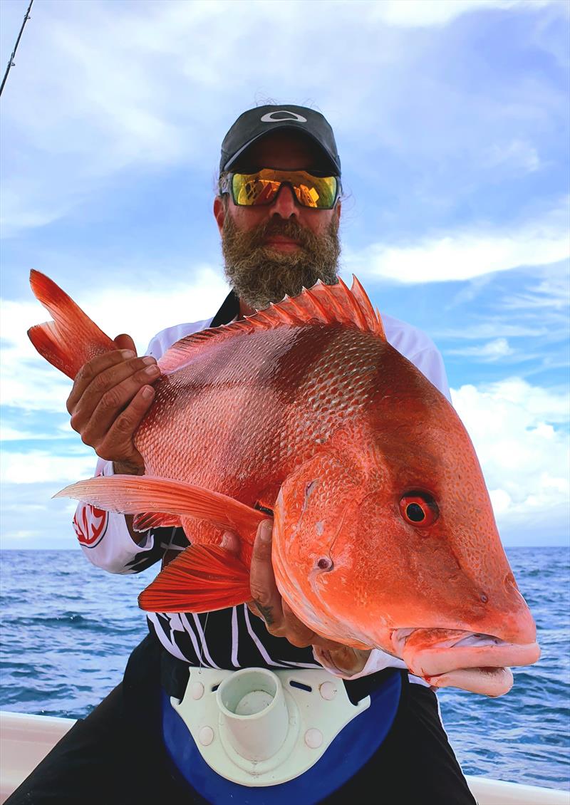 A nice red emperor caught with Bob Jeynes from Hot Reels Pro Fish Charters photo copyright Fisho's Tackle World taken at 