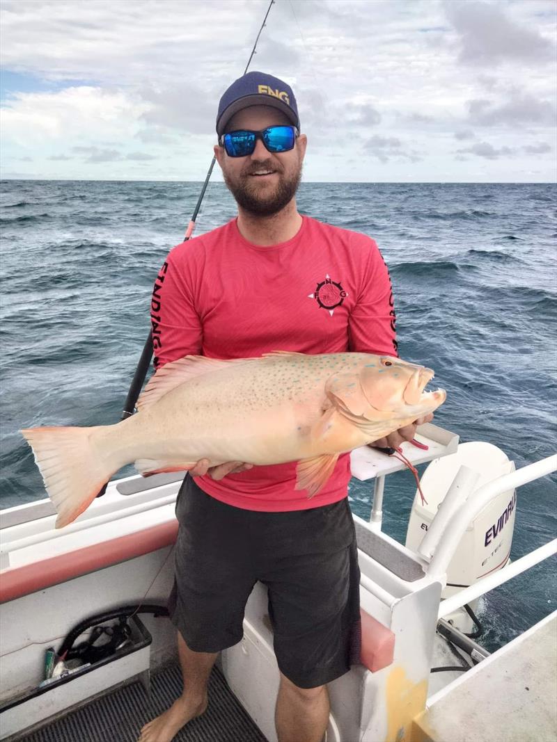 Ben with a coral trout destined for the table photo copyright Fisho's Tackle World taken at 