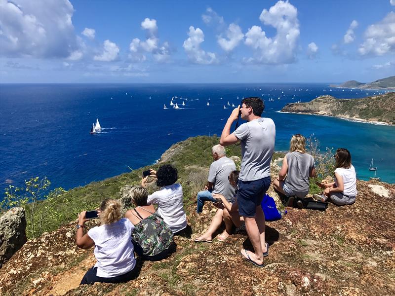 Staying connected - photo © Antigua Sailing Week