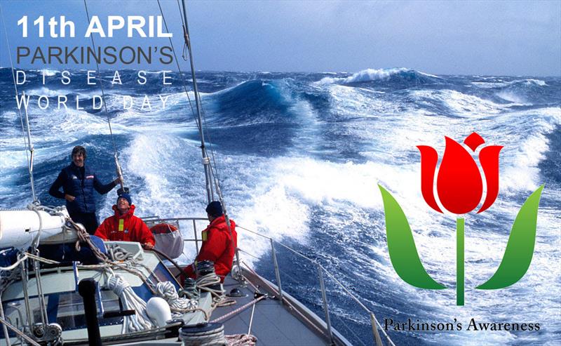 Red tulips are the symbol of the fight against Parkinson's disease photo copyright Ocean Globe Race taken at 