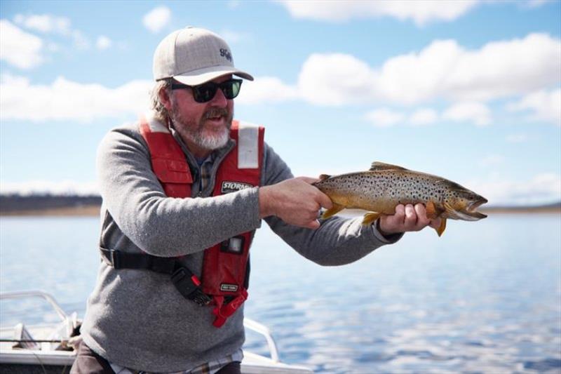 Marcus Saunders with a fat Pine fish - photo © Samuel P Shelley
