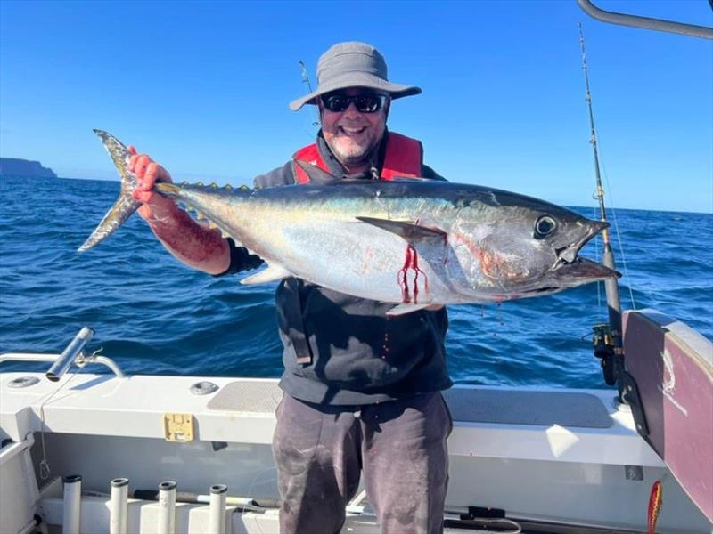 Brook Legos With a Nice Storm Bay Bluefin. - photo © Spot On Fishing Hobart