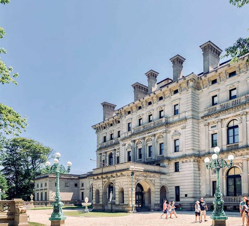 The Breakers Mansion, the grandest of Newport's summer `cottages` and a symbol of the Vanderbilt family's social and financial pre-eminence in turn-of-the-century America. - photo © Discover Newport