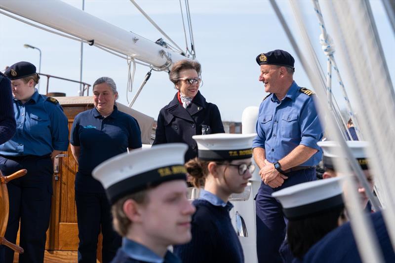 HRH The Princess Royal enjoys time with Sea Cadets photo copyright Sea Cadets taken at 