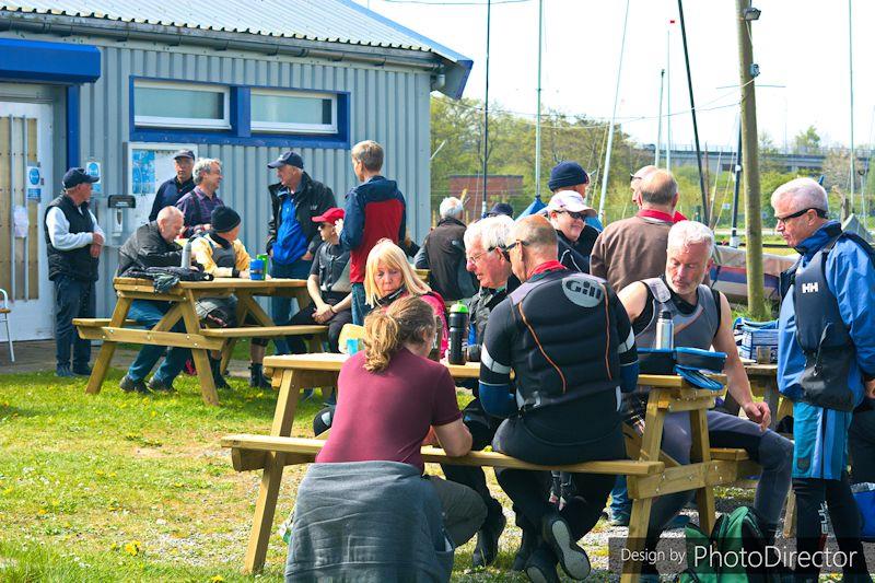 Lunchtime - Border Counties Midweek Sailing at Shotwick Lake photo copyright Pete Chambers / www.instagram.com/boodog_photography taken at Shotwick Lake Sailing