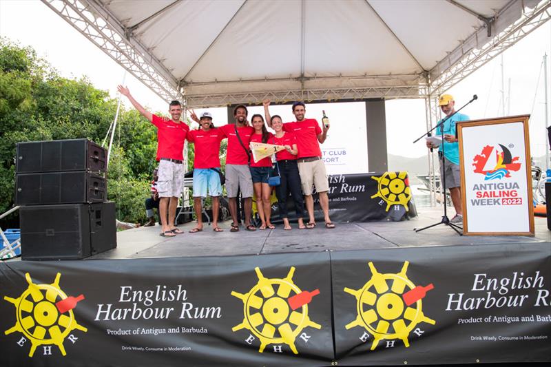 Surprise 24 GFA Caraïbes - La Morrigane, skippered by Tristan Marmousez won all three races on Antigua Sailing Week English Harbour Rum Race Day 1 - photo © Ted Martin