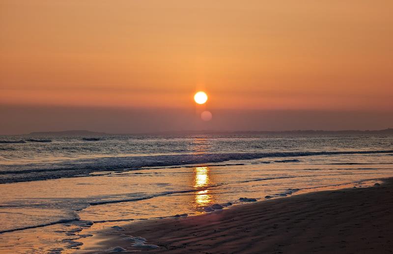 Christchurch Bay at sunset photo copyright Mark Jardine taken at 