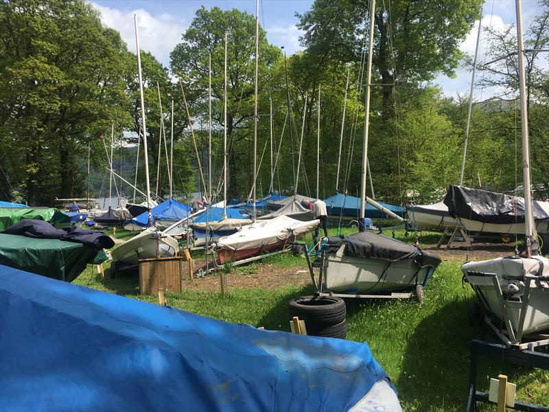 The new South Windermere Sailing Club boat park - photo © Mark Fearnley