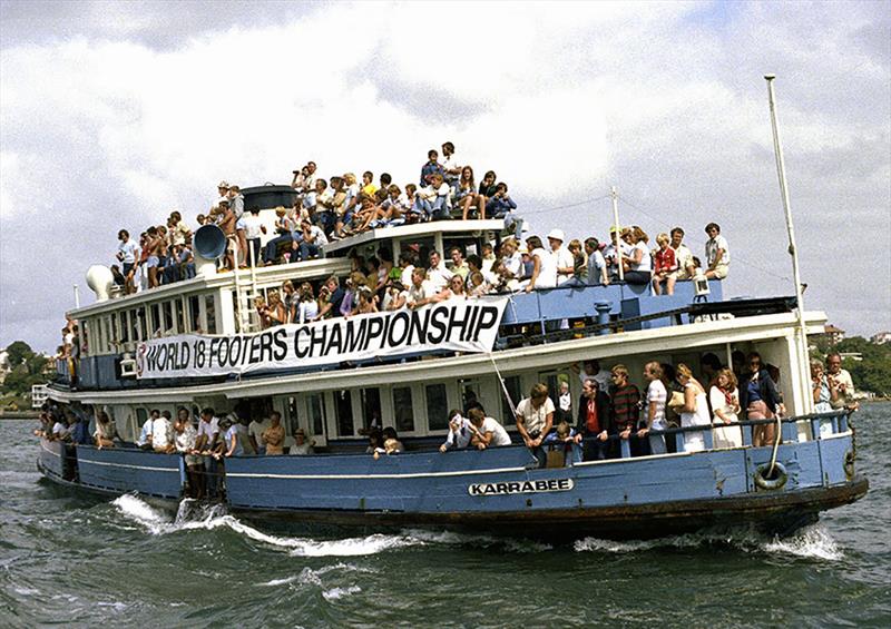 1979, Karrabee ferry photo copyright Archive taken at Australian 18 Footers League