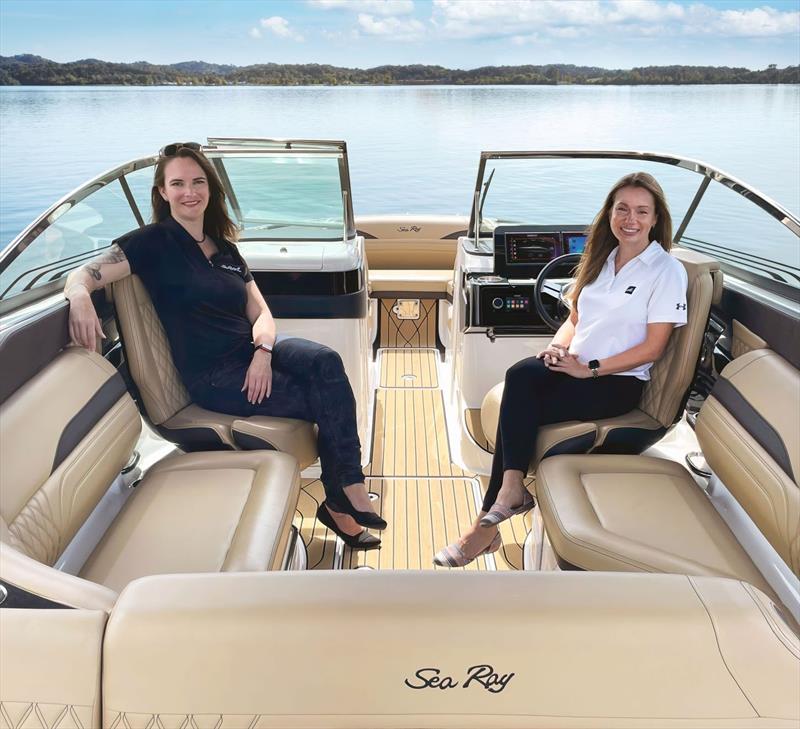 Sea Ray Senior Design Manager Carrie Fodor and Brunswick Boat Group Senior Industrial Designer Kristin McGinnis photo copyright Sea Ray taken at 