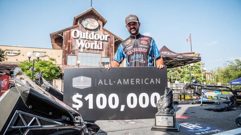 In 2018, LeBrun reached the peak of grassroots fishing at the All-American on his home waters photo copyright Major League Fishing taken at 