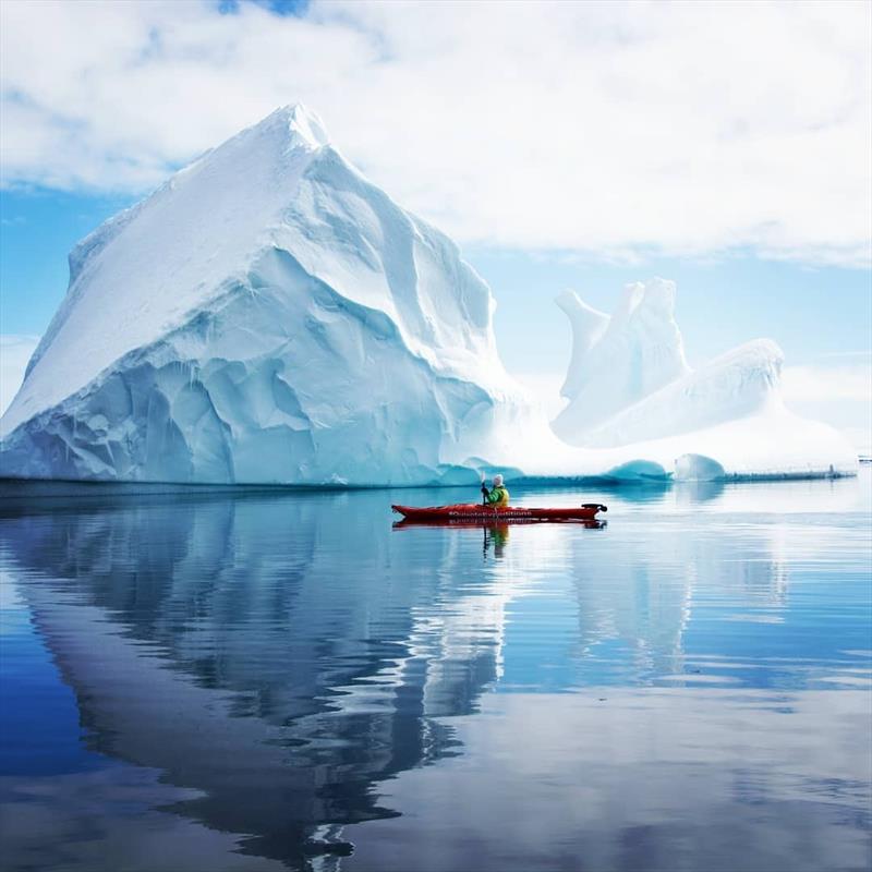 A kayaker in Antarctica photo copyright Team South taken at 
