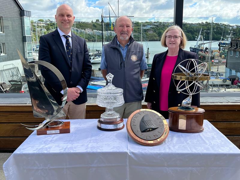 Kinsale YC Commodore, Matthias Hellstern, Vice Commodore, Anthony Scannell and Hon Sailing Secretary, Michele Kennelly photo copyright Kinsale YC taken at Kinsale Yacht Club