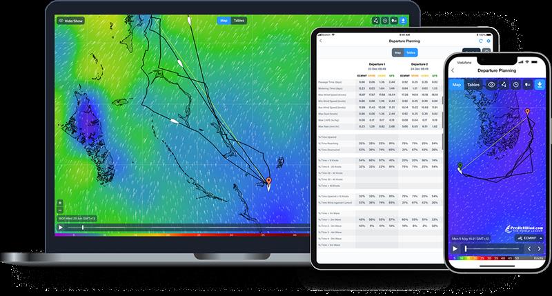 PredictWind departure planning - photo © PredictWind