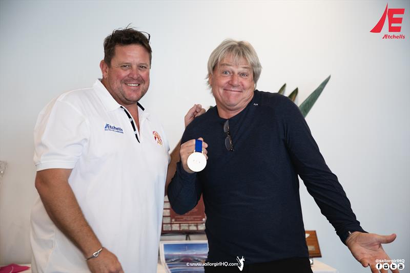 Mark Crier wondering how he came third and won PHS - 2022 Gold Coast and Australasian Etchells Championship - photo © Nic Douglass @sailorgirlhq