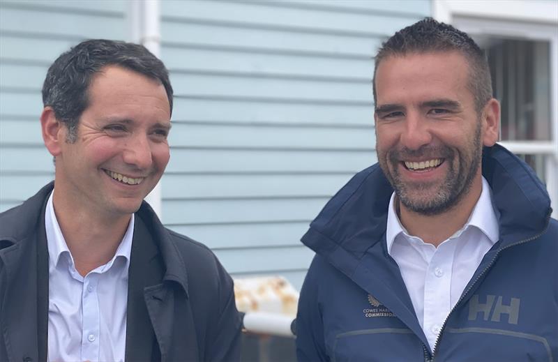 Julien Mauriat (CEO of the Pro Sailing Tour), Ed Walker (Harbour Master at Cowes Harbour Commission) photo copyright  Lloyd Images / Pro Sailing Tour taken at 