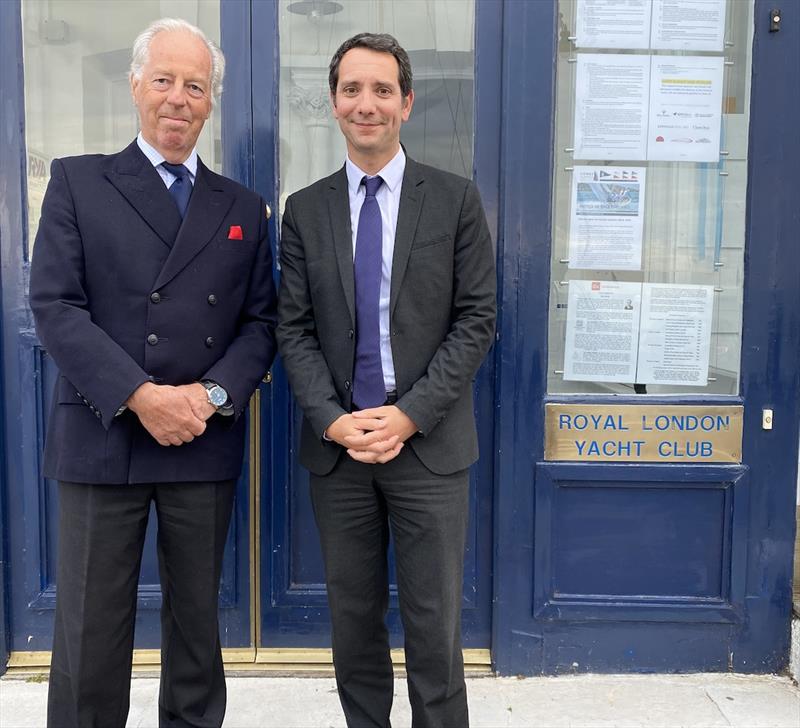 Martin Thomas (Commodore of the Royal London Yacht Club), Julien Maurait (CEO of the Pro Sailing Tour) photo copyright  Lloyd Images / Pro Sailing Tour taken at 