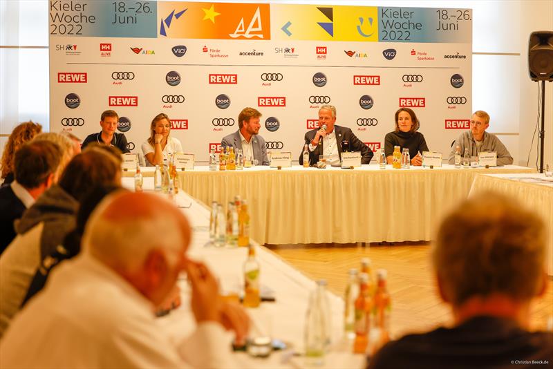 Press conference at Kiel Yacht Club photo copyright Christian Beeck / Kieler Woche taken at Kieler Yacht Club