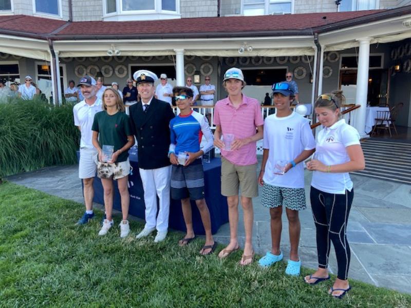 ILCA 4.7 winner Gulda second from left - 2022 ILCA Atlantic Coast Championship photo copyright Buttons Padin taken at Larchmont Yacht Club