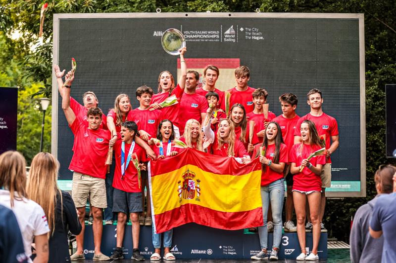 Spain wins Nations Trophy at the Allianz Youth World Sailing Championships photo copyright Sailing Energy / World Sailing taken at 