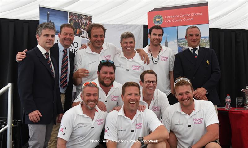 Happy Daize at the Volvo Cork Week 2022 prize giving photo copyright Rick Tomlinson / Volvo Cork Week taken at Royal Cork Yacht Club