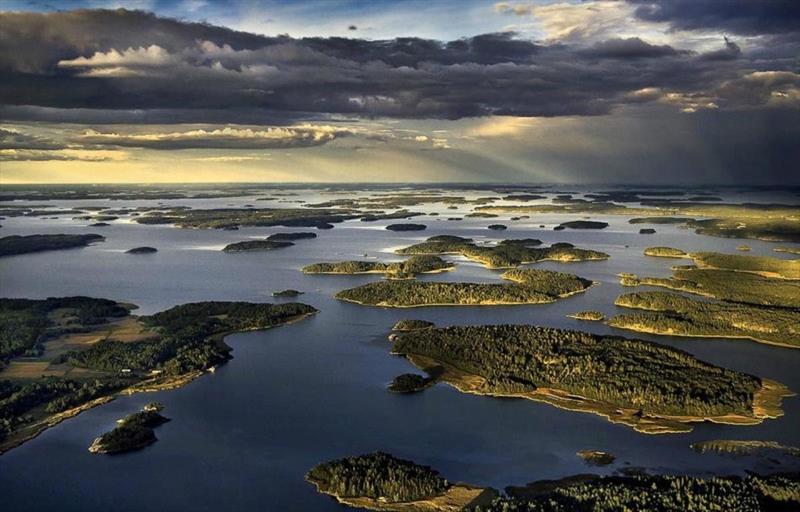 Janne Kjellman's Finnish TS42 Squid was passing the islands of Skärgårdshavets National Park on the second day of racing photo copyright Skärgårdshavets National Park taken at Royal Ocean Racing Club