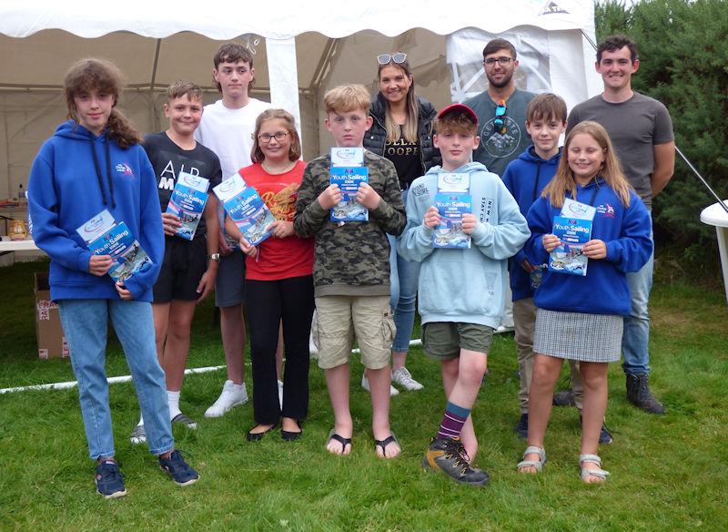 Cadet Week beginners older group with their instructors and certificates awarded at Solway Yacht Club Cadet Week 2022 - photo © Becky Davison