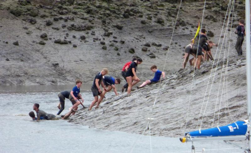 Mudlarks slide at Solway Yacht Club Cadet Week 2022 - photo © Becky Davison