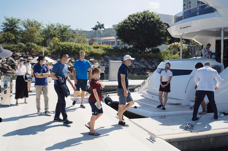 Sunseeker Yachts viewing - The Next Experience Boat Show - photo © Lantau Yacht Club