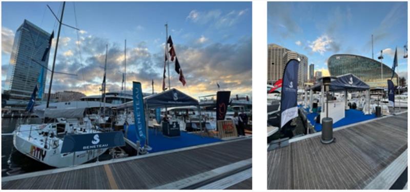 (left) Beneteau's Booth by Flagstaff Marine, (Right) Beneteau's Booth by Chapman Marine - photo © Groupe Beneteau