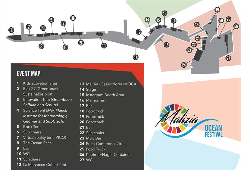 Malizia Ocean Festival location map photo copyright Team Malizia taken at 