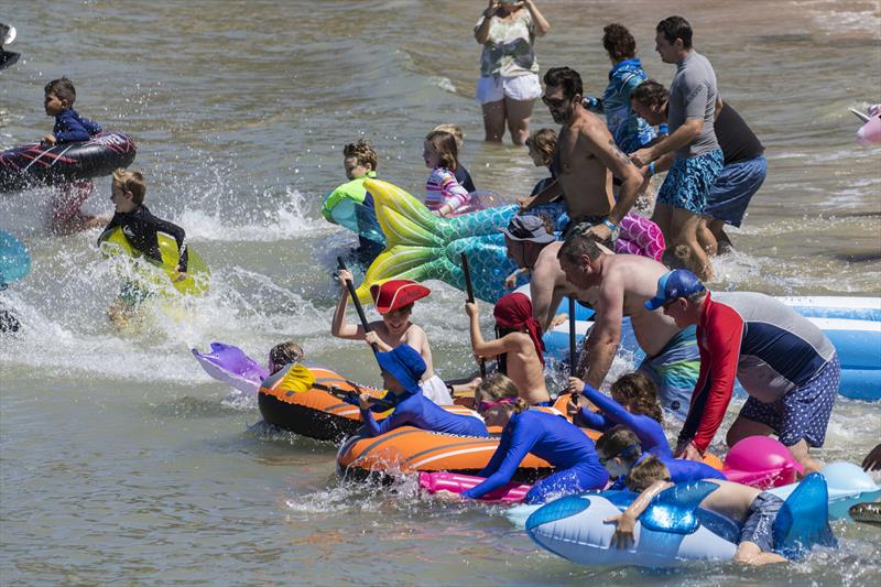 Family fun with the Great Inflatable Race - SeaLink Magnetic Island Race Week photo copyright Andrea Francolini taken at Townsville Yacht Club
